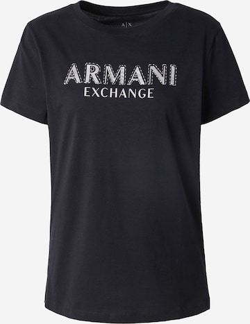 ARMANI EXCHANGE Μπλουζάκι σε μαύρο: μπροστά