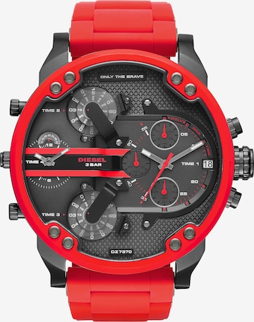 DIESEL Analoog horloge in Rood