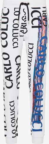 Pantalon 'Conforto' Carlo Colucci en blanc : devant