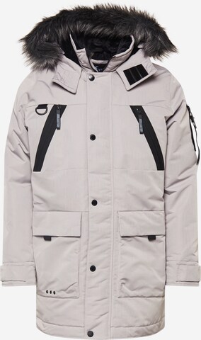 pelēks HOLLISTER Ziemas parka: no priekšpuses