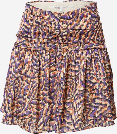 SECOND FEMALE Skirt 'Aude' in Kitt / Dark purple / Orange / Black, Item view