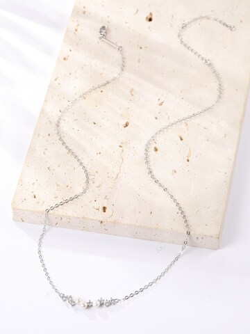 Hey Happiness Ketting 'Pearl Cluster' in Zilver