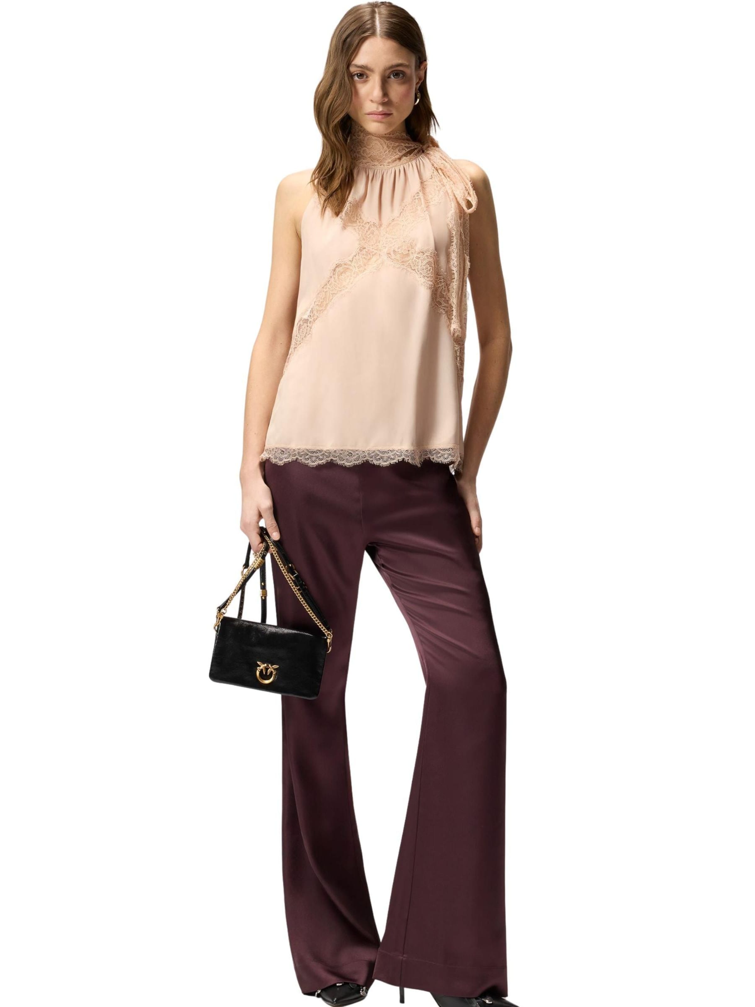 PINKO - Top 'MANDARANCIO' en beige