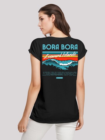 F4NT4STIC T-Shirt 'Bora Bora Leewards Island' in Schwarz: Vorderseite