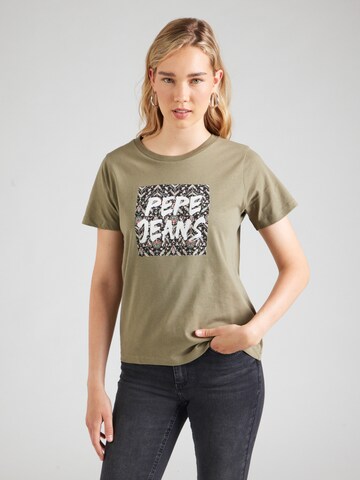 Pepe Jeans Tričko - Zelená: predná strana
