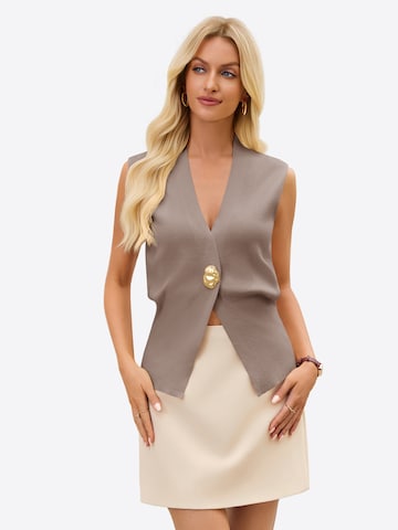 Imily Bela Πλεκτό γιλέκο σε γκρι