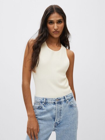 MANGO Top 'PASI' in White: front