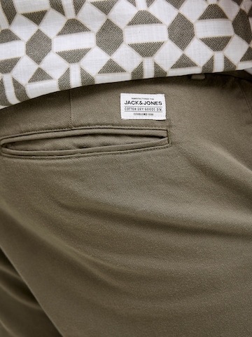 Jack & Jones Plus Свободный крой Брюки-чинос 'JPSTKANE' в Зеленый