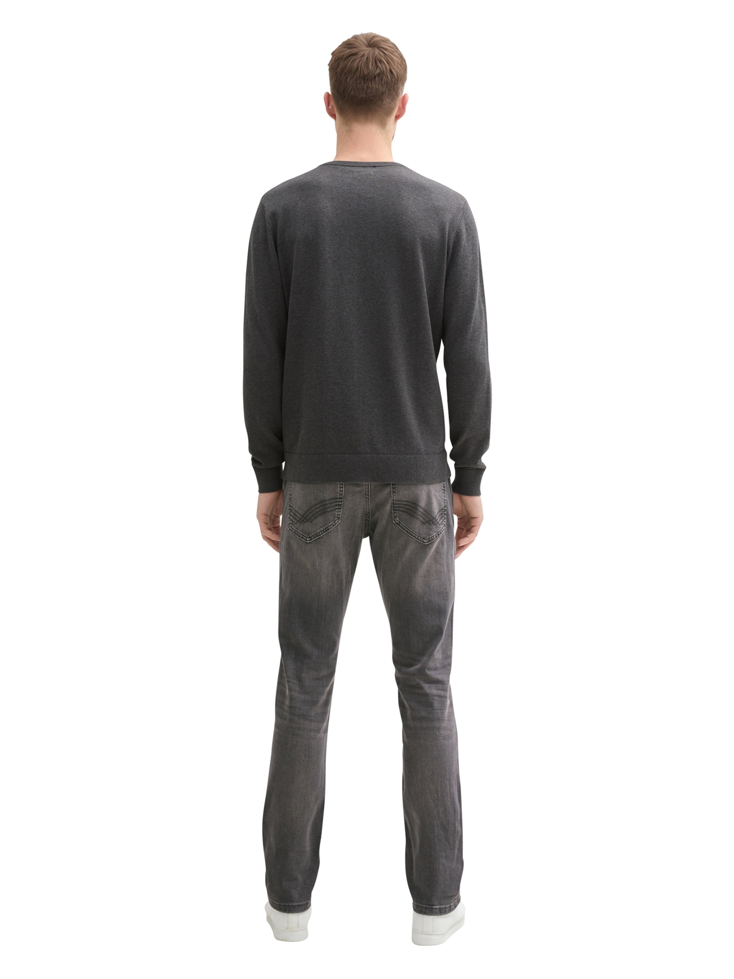 Coupe slim Jean 'Josh' TOM TAILOR en gris