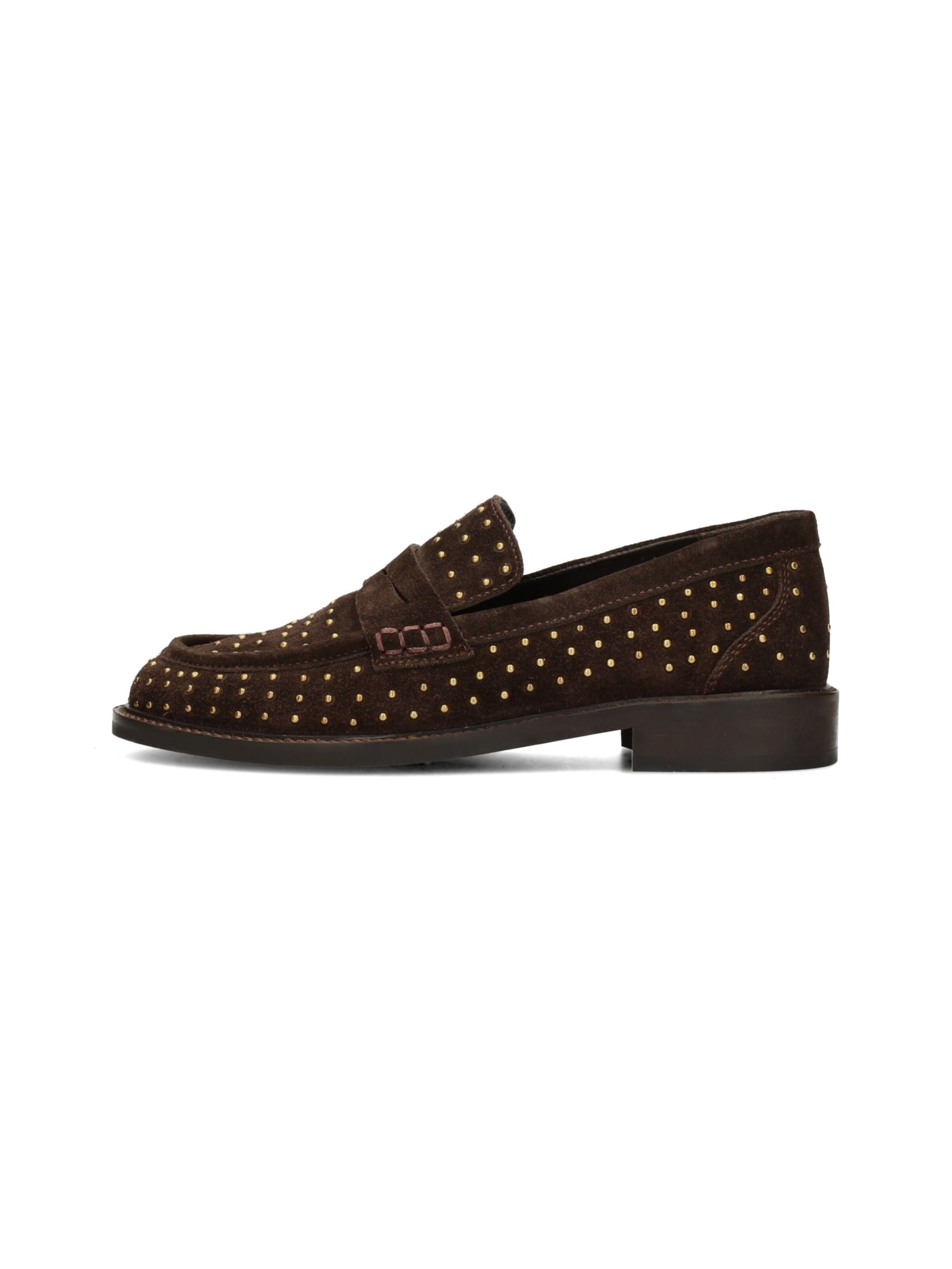Poelman Mocassins 'Poelman Tika Damen Loafer' in Bruin: voorkant