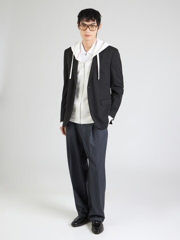 HUGO Sweat jacket 'Dapozip' in Beige