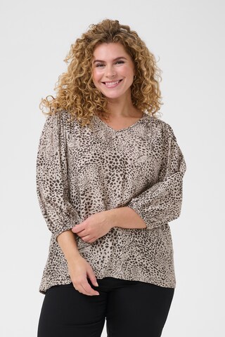 KAFFE CURVE Bluse 'Debri' i grå: forside