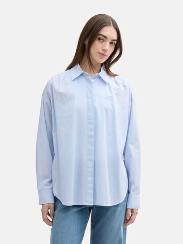 Chemisier TOM TAILOR DENIM en bleu : devant