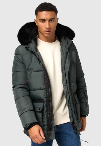 STONE HARBOUR Winter Jacket 'Mironoo' in Green: front