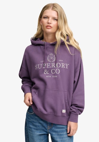 Superdry & Co Sweatshirt in Purple: front