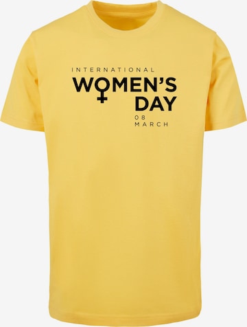Merchcode Shirt 'WD - International Women's Day 2' in Geel: voorkant