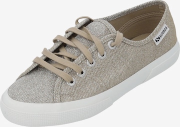 SUPERGA - Sapatilhas baixas 'Lame S4135ZW' em bege: frente