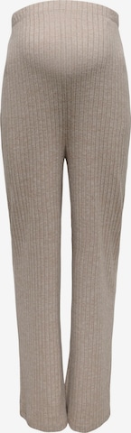 Pantalon 'OLMLola' Only Maternity en beige : devant