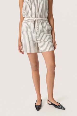 SOAKED IN LUXURY Loosefit Hose 'Anvitte' in Beige: Vorderseite