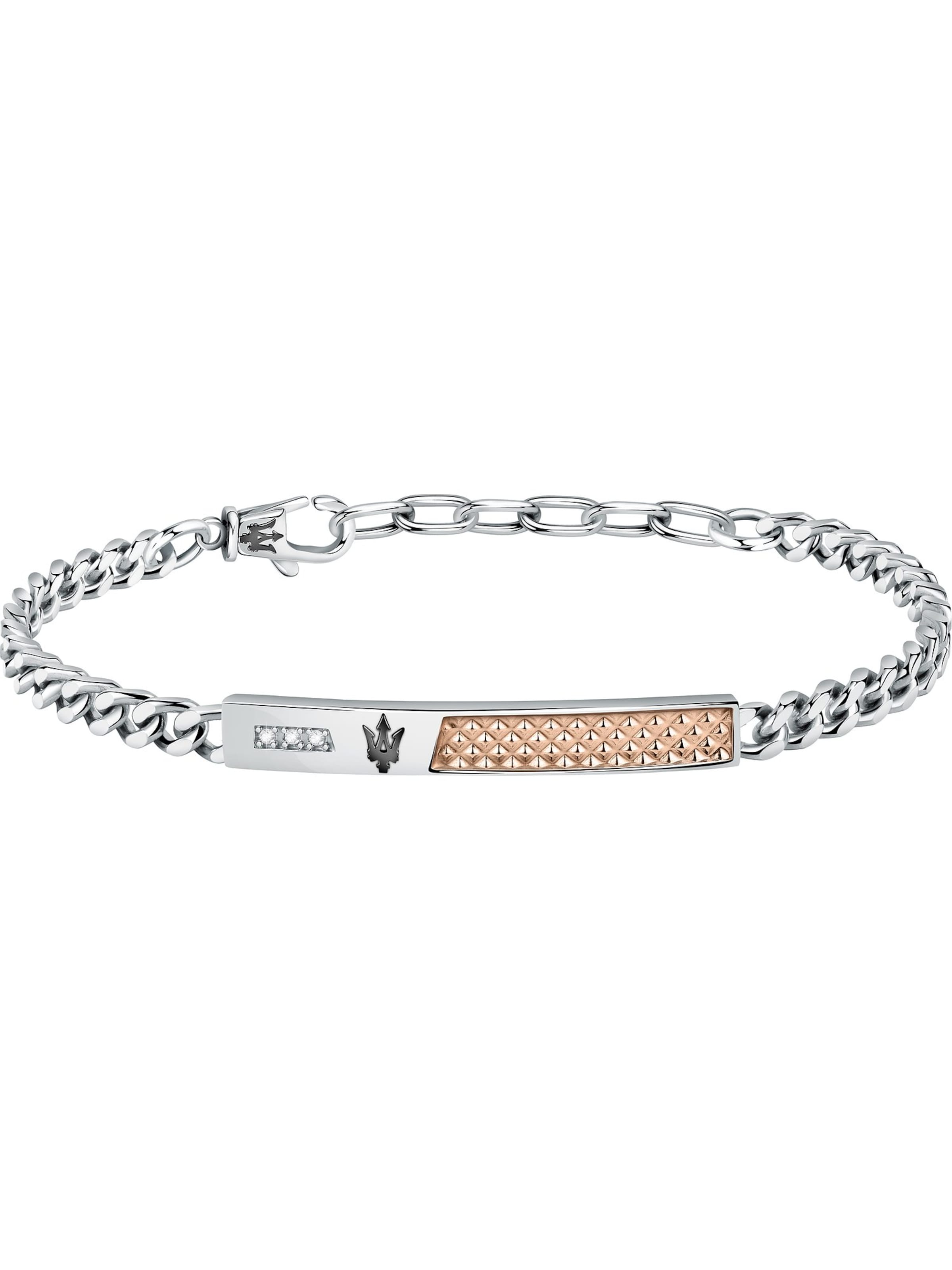 Maserati Bracelet in Silver: front