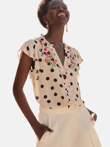Camicia da donna di love & roses in arancione: frontale