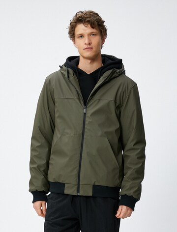 Koton Between-Season Jacket in Green: front