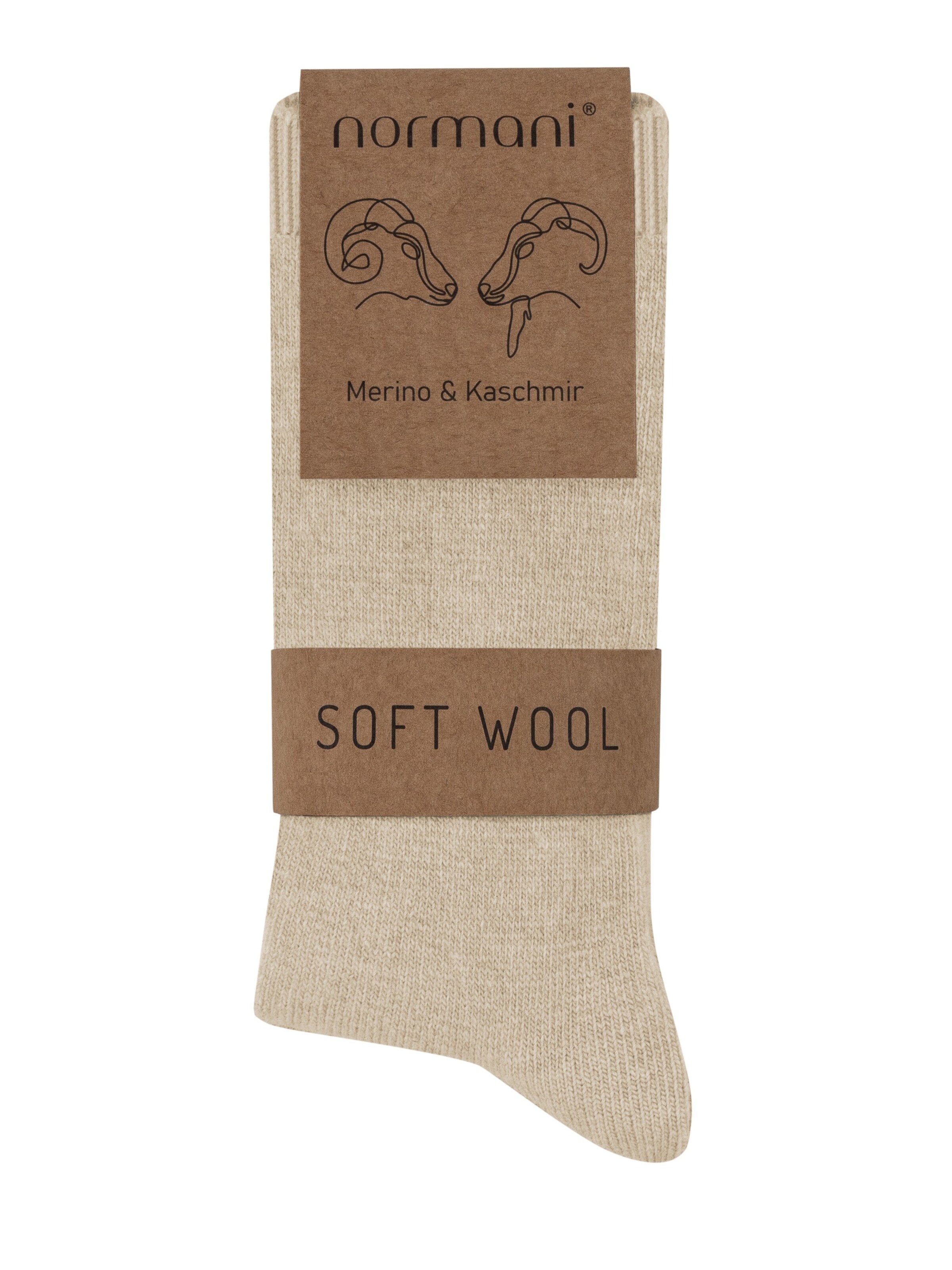 Chaussettes normani en beige