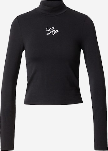 GAP Тениска в черно: отпред