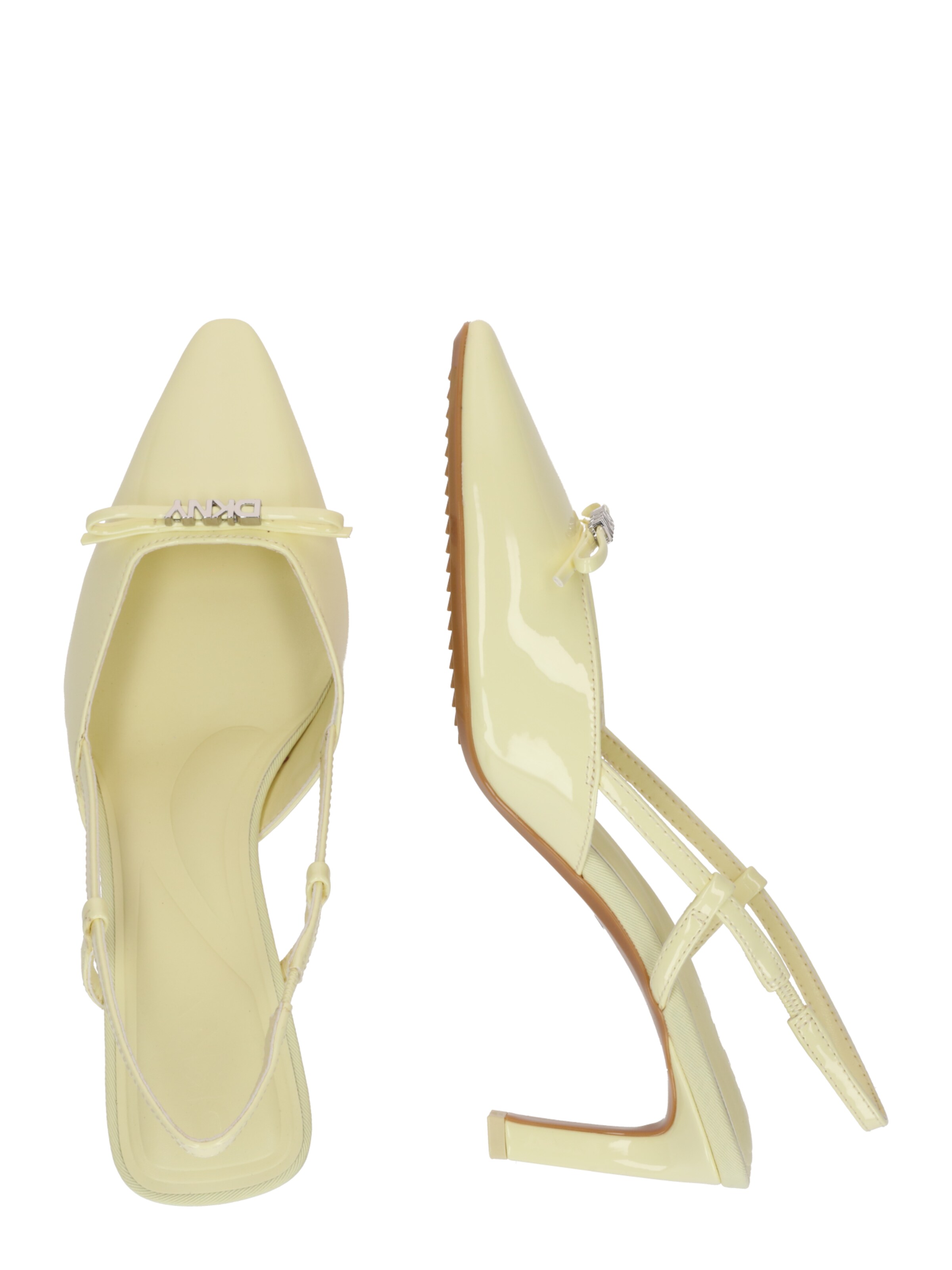 DKNY - Zapatos destalonado en amarillo