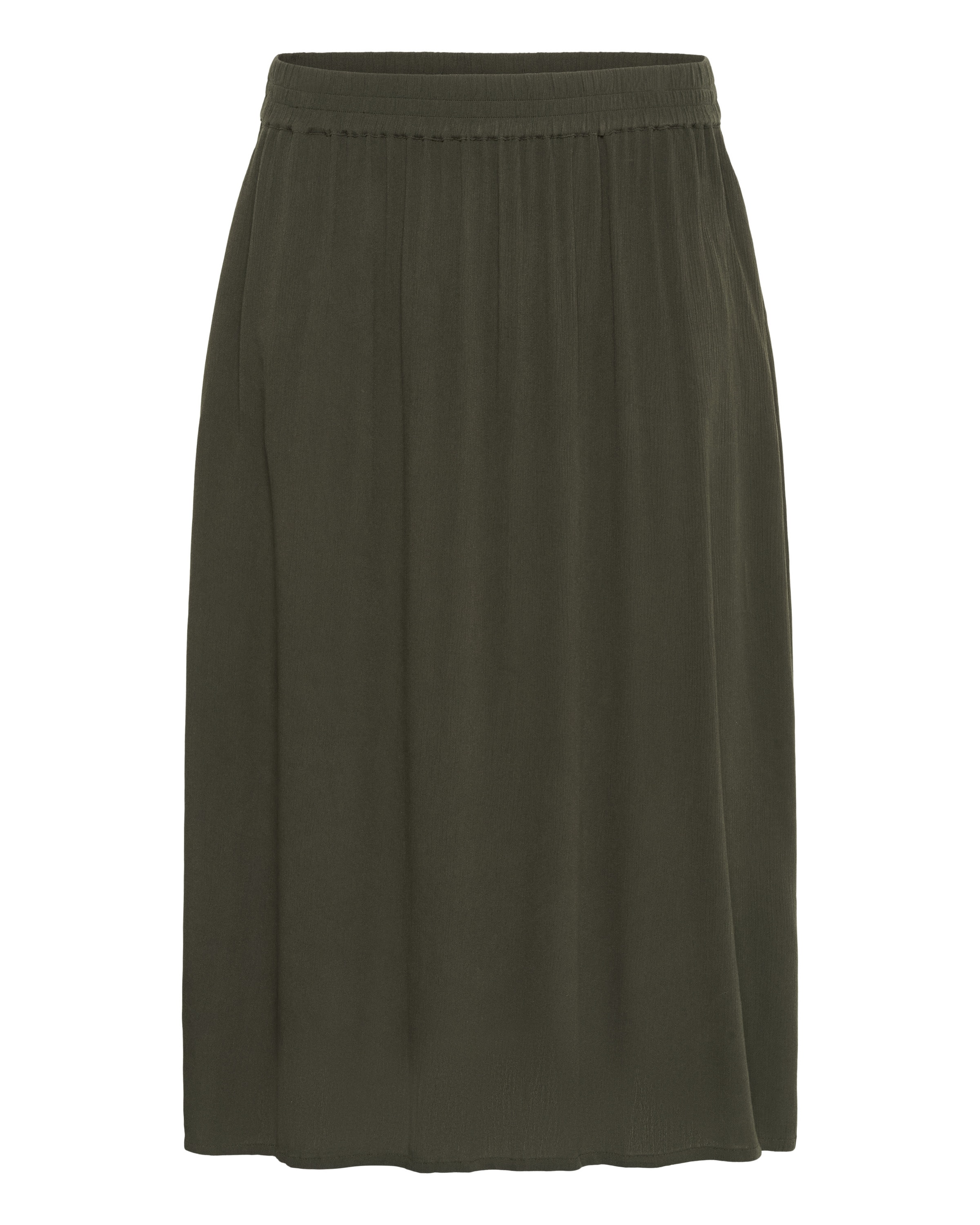 KAFFE CURVE Jupe 'Saline' en vert, Vue avec produit