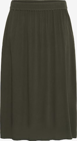 KAFFE CURVE Sukňa 'Saline' - Zelená: predná strana