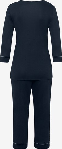 Hanro Pyjama ' Natural Comfort ' in Blauw