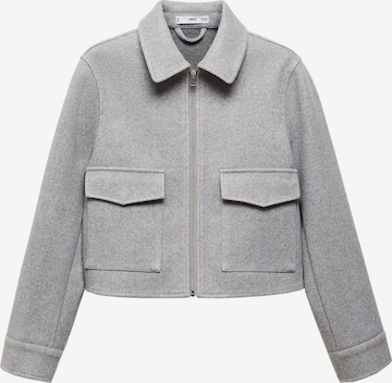 Veste mi-saison 'Zipi' MANGO en gris : devant