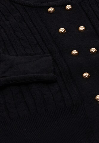 NAEMI Knit Cardigan in Black