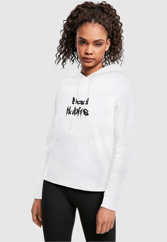 Merchcode Sweatshirt 'Bad Habits' in Wit: voorkant