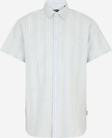 Jack & Jones Plus Comfort fit Overhemd 'JORJOSHUA CANGGU' in Blauw: voorkant