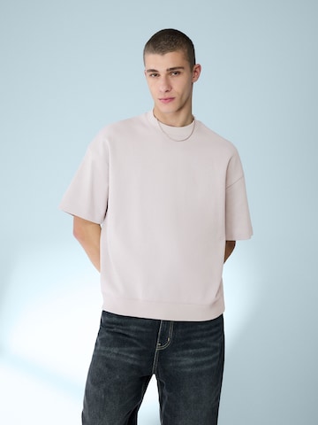 Bershka Sweatshirt in Grey: front