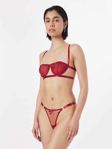 Nasty Gal Underwear Sets in Red: front