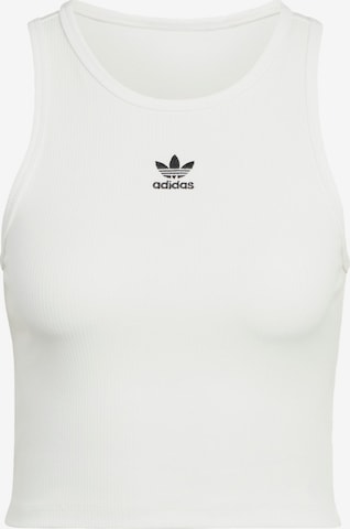 Top 'Essentials' di ADIDAS ORIGINALS in bianco: frontale
