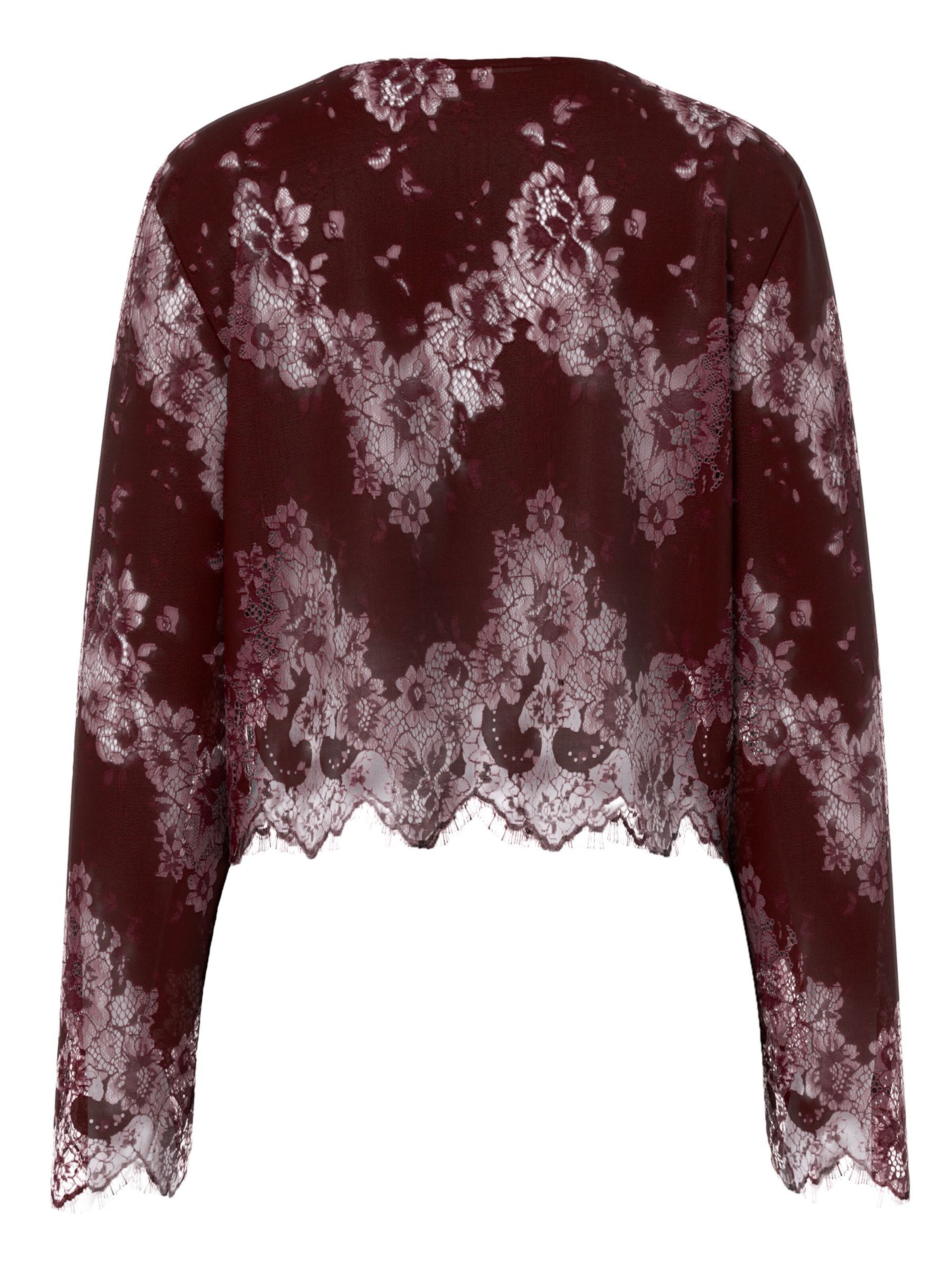 Camicia da donna 'PCRINNE SPITZEN' di PIECES in rosso