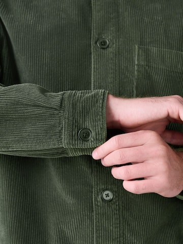 Next Regular fit Button Up Shirt in Green