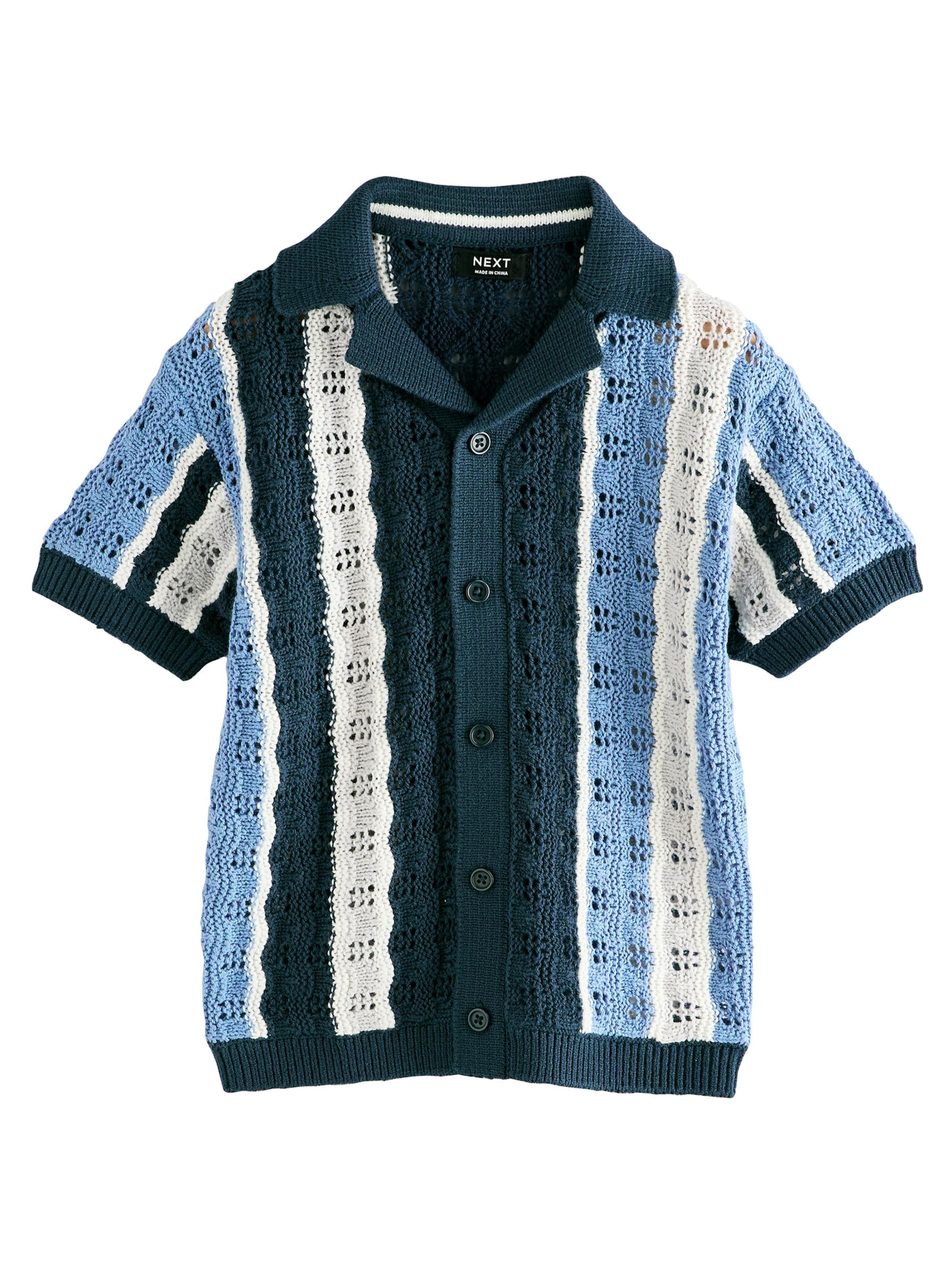 Next Πλεκτή ζακέτα σε μπλε: μπροστά