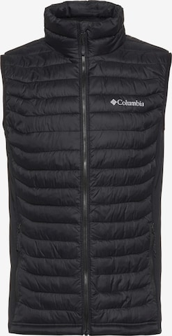 COLUMBIA Sports Vest 'Powder Pass' in Black: front