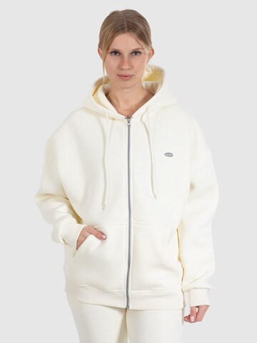 Smilodox Sweatvest ' Eda ' in Beige: voorkant