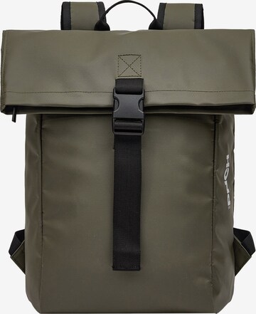 BREE Backpack in Green: front