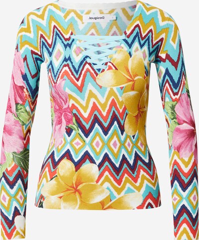 Pulover 'SAVA' Desigual pe culori mixte / alb, Vizualizare produs