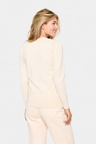 SAINT TROPEZ Pullover 'Mila' in Beige
