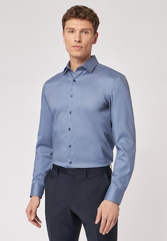 Coupe regular Chemise business ROY ROBSON en bleu : devant