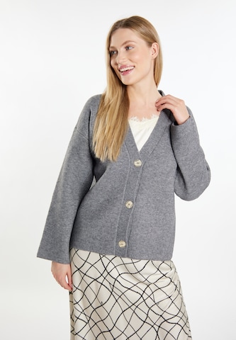 Cardigan DreiMaster Klassik en gris : devant