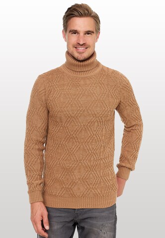 Rusty Neal Pullover in Braun: predná strana